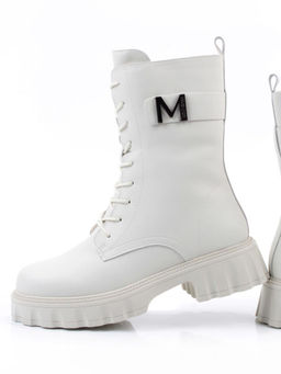 04-PAX27-2Z MILK Ботинки зимние женские (натуральная кожа, 100% шерсть)