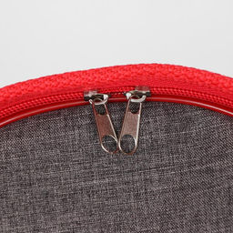 Сумка - переноскадля животных, каркасная, складная, 46 х 28,5 х 26 см, красно-серая - Пижон фото 4