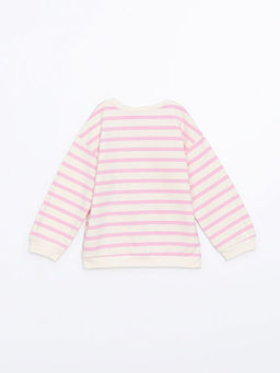 Bisiklet Yaka Uzun Kollu Barbie Bask?l? K?z Bebek Sweatshirt - Waikiki фото 3