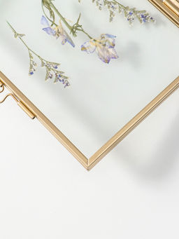 Фоторамка металл 9х13 см "Сухоцветы" 1,6х11х16 см