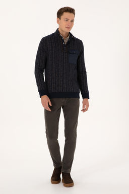 Erkek Regular Fit Bisiklet Yaka Lacivert Sweatshirt - U.s. polo assn фото 4