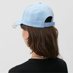 Кепка женская MINAKU с кольцами, цвет голубой, размер 56-58