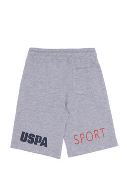 U. S. Polo Assn / Серые меланжевые вязаные шорты для мальчика - U.s. polo assn фото 2