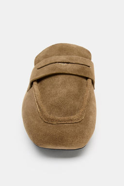 SPLIT SUEDE MULE LOAFERS - Zara фото 5
