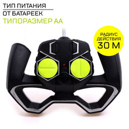 Машинка на пульте управления «Джип. Джип-триал», работает от аккумулятора, цвет жёлтый