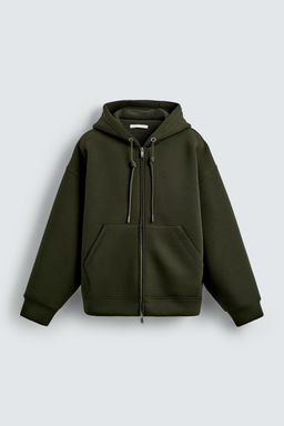 NEOPRENE-EFFECT HOODIE - Zara фото 7