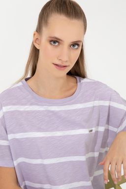 U. S. Polo Assn Женская сиреневая футболка с круглым вырезом - U.s. polo assn фото 2