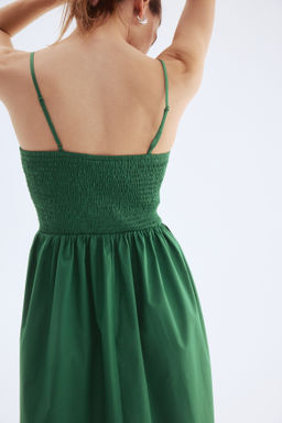Vestido de algod?n con cuerpo fruncido - H&m фото 4