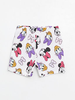 Beli Lastikli Minnie Mouse Bask?l? K?z Bebek ?ort Pijama Alt