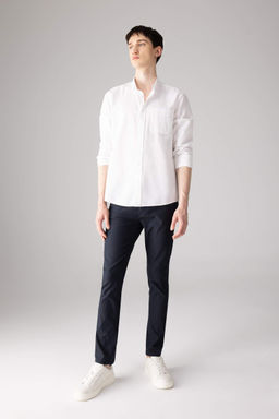 Yazl?k Chino Kanvas Pantolon Slim Fit Dar Kesim Cepli Dar Paca - Defacto фото 3