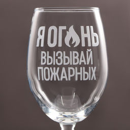 Бокал для вина Я огонь, 360 мл - Дорого внимание фото 3