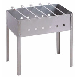 Мангал 350*250*250 0,4мм (5 шампуров) в пленке (11755)