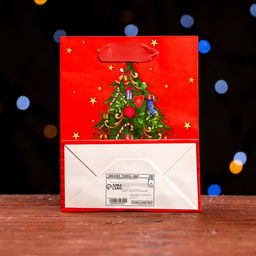 Цена за 12 шт. Пакет ламинированный Новогодняя елка 11,5 х 14,5 х 6 см - Simaland фото 2