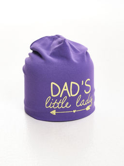 Шапка для девочки UD 3006 сирень/желтый