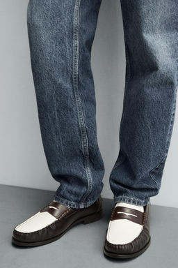LEATHER PENNY LOAFERS - Zara фото 7