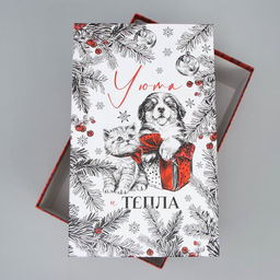 Набор подарочных коробок 5 в 1 Уютного Нового года, 22?14?8.5 ? 32.5?20?12.5 см