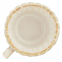 "Янтарь" Чашка фарфоровая 300мл, д11,2см, h6,5см, с блюдцем д15,5см, h2,4см, глянцевая глазурь, фигурная, с деколью, отводка (Китай)