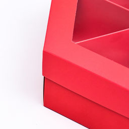 Цена за 5 шт. Менажница Красная, 18,5 х 18,5 х 5,5 см - UPAK LAND фото 3