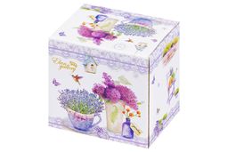 Кружка 400 мл 12,5*9*10 см Лаванда NEW BONE CHINA - Elan gallery фото 7