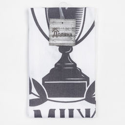 Кухонное полотенце Доляна. Лучший муж, 35?60 см, 100% хлопок, 160 г/м?
