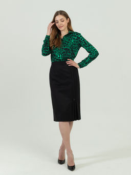 Юбка прямого силуэта, на подкладке