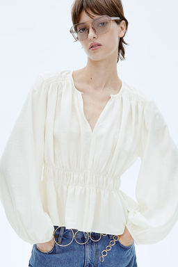 Blusa con detalle fruncido - H&m фото 3