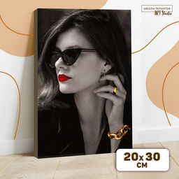 Картина по номерам на холсте с подрамником Стиль, 20х30 см