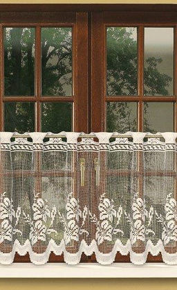 Метраж,
 арт. 303700/75, ВЬЮНОК, цвет - крем, сверху - петельки для продевания гардинной штанги диаметром до 5 см