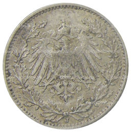 1/2 марки 1914 года J Германия