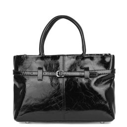 HW-9823 black, Женская кожаная сумка, Barcelo Biagi