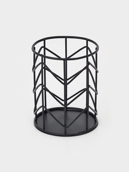 Сушилка для столовых приборов «Геометрия», 8×8×9.5 см, чёрная