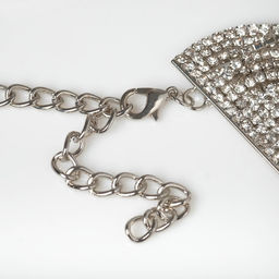 Чокер Лёд изысканный, цвет белый в серебре,30 см - Queen fair фото 2