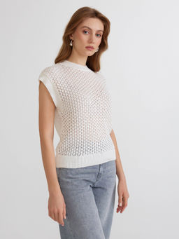 CONTE LDK2458 Жилет женский ecru