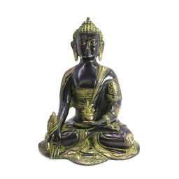 Будда с чашей дарующий бессмертие Antique Green Бронза h-25см L-19см 3,240кг