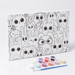 Картина по номерам Забавные зайчата 20 30 см - Школа талантов фото 2