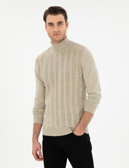 Kum Melanj Slim Fit Kazak