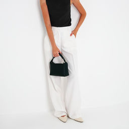 Сумка-багет на молнии, цвет зелёный - Simaland фото 10