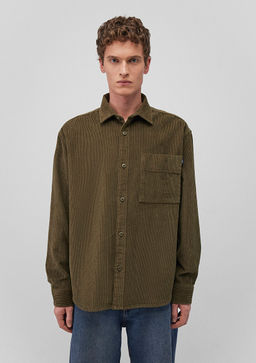 Haki Kadife Gomlek - Mavi фото 3