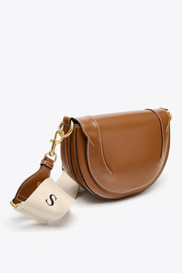 CANVAS STITCH DETAIL CROSSBODY BAG