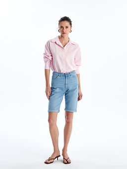 Bermuda Fit Kad?n Jean ?ort
