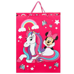 Пакет ламинированный вертикальный, 31 х 40 х 11 см, Минни и единорог - Disney фото 2