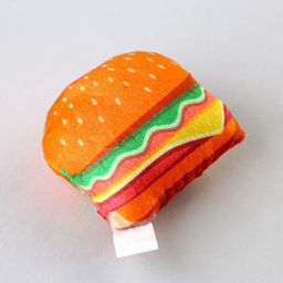 Игрушка для кошек с мятой Бургер из текстиля, 7,4х7 см - Пушистое счастье фото 3