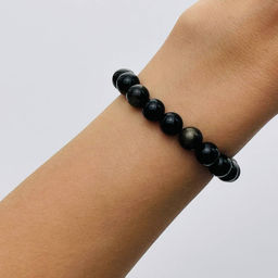 Браслет из золотистого Обсидиана 19 см