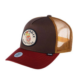 Бейсболка DJINNS арт. HFT Food Zombie (коричневый / красный)