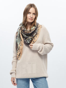 Платок жен. шерсть+шелк 120х120 B43-8272-19 - Eleganzza фото 3