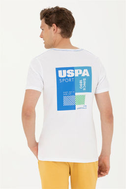 Мужская белая футболка с круглым вырезом - U.s. polo assn фото 5