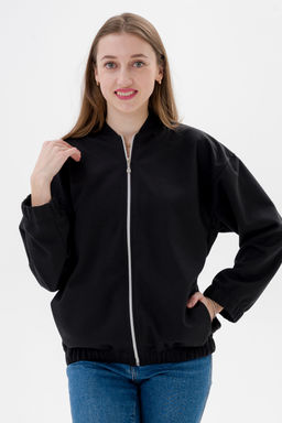 Бомбер из коттон фита чёрный макси - Амадэль фото 9