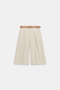 BERMUDA LARGA CINTUR?N / Beige claro - Zara фото 7