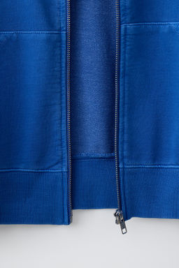 SUDADERA FELPA CREMALLERA / Azul?n - Zara фото 4