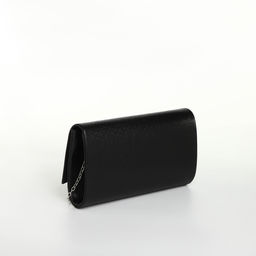 Сумка-клатч женская вечерняя на магните, на цепочке, мерцающая, чёрная